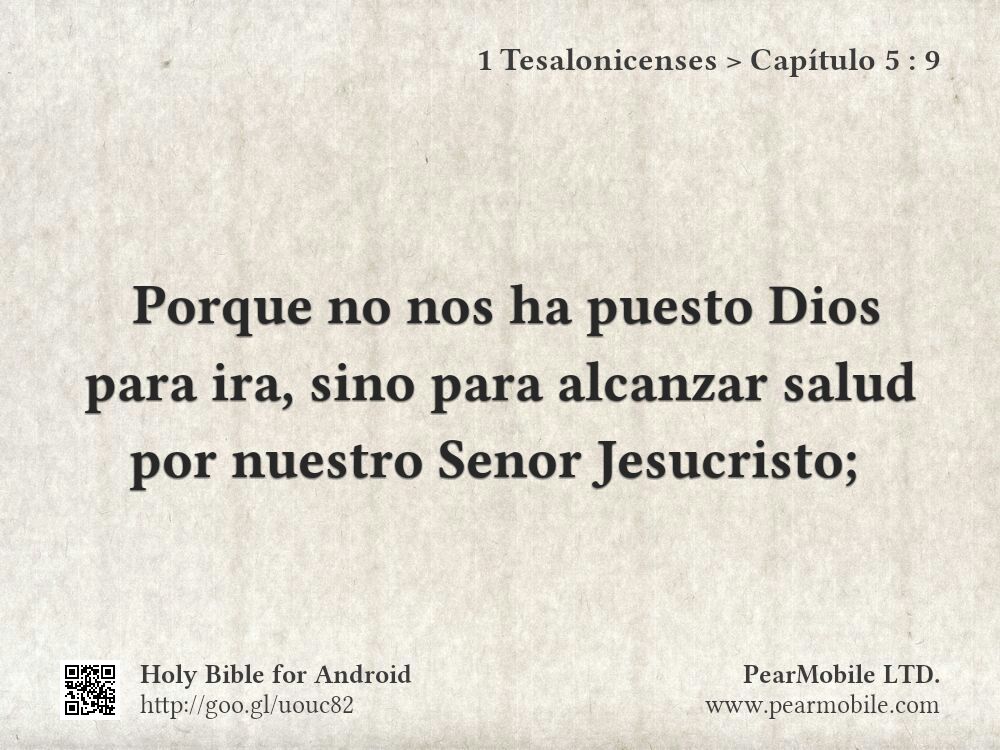 1 Tesalonicenses, Capítulo 5:9